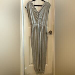 Express Light Gray Sleeveless jumpsuit